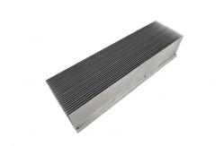 China Grey Anodized 6063 Alloy Extruded Aluminum Heatsink supplier