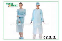 China Medical Disposable Protective CPE Gown With Thumb Cuffs supplier