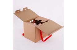 China Recyclable Cardboard Box Trays For Food With Handle supplier