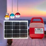 ISO 15W Solar Power Bank LED Lights Mono Crystalline Cell Off Grid Solar Lighting Kit for sale