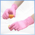 Chemical Resistant Pink Nitrile Disposable Gloves For Laboratory for sale