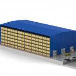 Structural Clad Racking High Bay Steel Self Support Racking Warehouse for sale