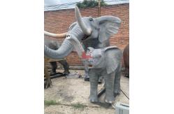 China Theme Park Realistic Animatronic Animals Life Size Elephant Customized supplier
