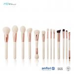 13pcs Shiny Aluminum ferrules Natural Hair Makeup Brush for sale