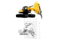 China Advanced Powerful Excavator Ripper Arm For Rock Breaking And Shale Processing supplier