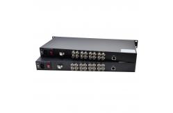 China 1RU 8x 3G SDI with 1GB Ethernet Fiber Optic Converter supplier