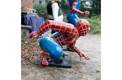 China Fiberglass Marvel Spider Man Statue Life Size Spiderman Statue supplier