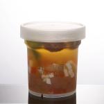 Round Single Wall 180ml Ice Cream Balm Container With Lid