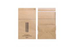 China Custom Logo Printing Biodegradable Kraft Paper Flat Bottom Bag For Package Shipping supplier