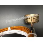 IP65 Press In Brass Nozzle Coil Heaters For Hot Runner System / Injection Mold for sale