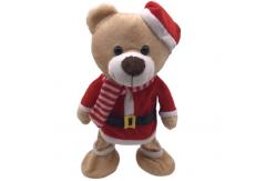 China 33cm 13 Inch Christmas Plush Toys Teddy Bears Bulk With Choke supplier