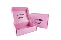 China Flat Cardboard Custom Mailer Boxes Printed Pink supplier
