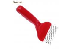 China Red Thick Handle Honey Uncapping Tools Hive Tools Beekeeping Uncapping Fork supplier