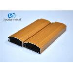 Professional Wood Grain Aluminum Profiles For Decoration Alloy 6063-T5 / T6 for sale