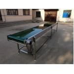                  PVC Green Flat Belt Conveyor / Aluminum Profiles Conveyer System for Industrial Assembly Production              for sale