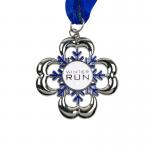 Specialty Soft Enamel Shining Glitter Medal With Ribbon Coated Clear Glossy Finish