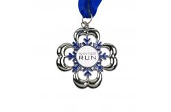 China Specialty Soft Enamel Shining Glitter Medal With Ribbon Coated Clear Glossy Finish supplier
