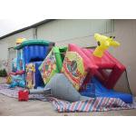 Challenge Race Inflatable Obstacle Course Train Tunnel Climb Slide