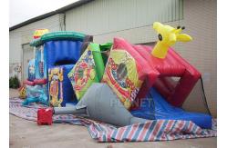 China Challenge Race Inflatable Obstacle Course Train Tunnel Climb Slide supplier