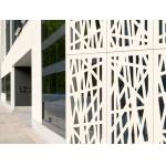 Dibond Solid Aluminium Curtain Wall Grid Corrugated Decoration for sale