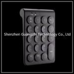 Black Wireless Industrial Numeric Keypad 15 Key Bluetooth Desktop Plastic Material for sale
