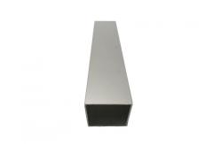 China Rectangular Silver Aluminum Alloy Profile Aluminum Tube 6063 T5 supplier