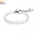 57MM Adjustable Bolo Pearl Bracelet For Women for sale