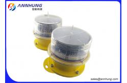China OB Solar Powered LED Aviation Obstruction Light With Photocell PC Material supplier