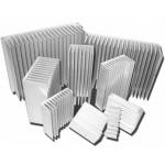 Silvery Anodized Aluminum Heat sink Extrusion Profiles , Aluminum Radiator for sale