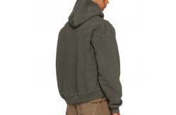 China Custom Non Drawstring Blank Oversized Sweatshirts Black Cropped Hoodies supplier