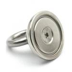 500 LBS Pulling Force Round Base Neodymium Magnet with Countersunk Hole and Eyebolt for sale