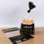 Reusable Thickness 0.025mm 0.03mm Bread Packaging Bags With Ties for sale