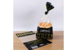 China Reusable Thickness 0.025mm 0.03mm Bread Packaging Bags With Ties supplier
