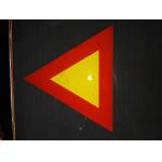 Triangle Round Square Reflective Sign Marks Customized for sale