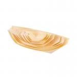 8 Inch Wooden Disposable Serving Cone Sushi Boat Serving Trays For Restaurants for sale