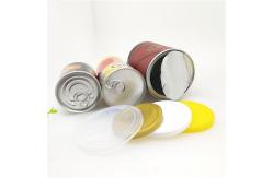 China Matt Lamination Easy Open Paper Composite Cans For Dried Fruit / Food Powder supplier