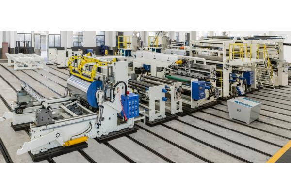 LLDPE Coating 35gsm 1700mm Cardboard Laminating Machine T Die