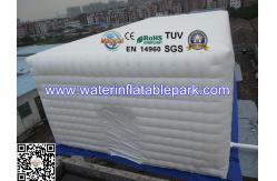 China Continue Air Tent Camping White , Inflatable Building Structures For Party supplier