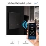 Tuya App Control Zigbee Smart Switch Metal Panel For Smart Home for sale