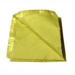 Yellow Kevlar Fire Resistant Fabric Anti Cut 1414 Aramid Woven Cloth For Car for sale