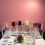 Square Transparent Perfume Spray Bottle Glass 30ml 50ML 500pcs for sale