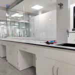 Floor Standing Island Lab Bench , Smooth Laboratory Wall Bench Furniture for sale