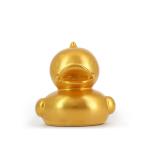 Gold Silver PVC Plastic Toys Electroplated Duck 3D Cartoon Figure for sale