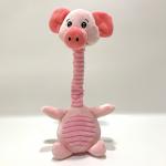 Kids Animated Plush Toy Recording Repeating Pig W/ Twist Neck BSCI Audit for sale