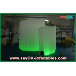 Photo Booth Led Lights Spiral Advertiaing Inflatable Photobooth White Portable With Oxford Cloth for sale