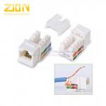 UTP RJ45 90 degree ZCM265-C5/6/6A Keystone Jack , Ethernet , from China Manufacturer - Zion Communiation for sale