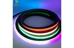 China Digital Addressable LED Neon Rope Light Strip Programmable 12v Black Silicone Material supplier