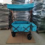 Large Capacity Collapsible Wagon Cart Sturdy Folding Wagon Cart With Canopy for sale