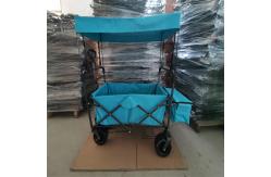 China Large Capacity Collapsible Wagon Cart Sturdy Folding Wagon Cart With Canopy supplier