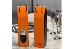 China Eco Friendly Foldable Wine Packaging Box Custom Printed Single Double Bottle Empty Boxes supplier